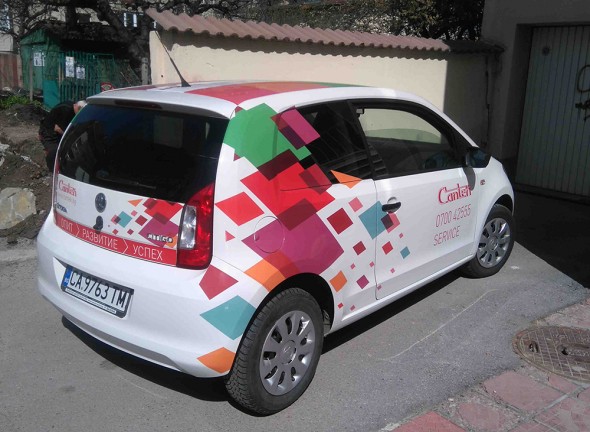 Design and branding of a car for Cantek